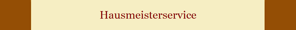 Hausmeisterservice