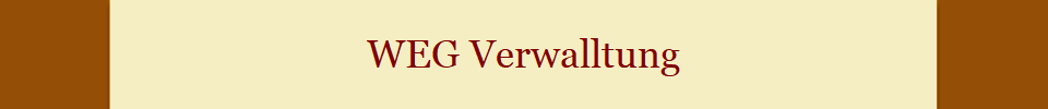 WEG Verwalltung